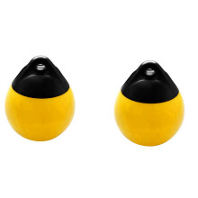 2X Heavy Duty PVC Boat Round Anchor Buoy Dock Bumper Inflatable Protection Marine Mooring Buoy Yellow