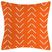 Fundas de Almohada Naranja 18X18 Juego de 8 Fundas de Almohada Decorativas para El Hogar Funda de Almohada para Sofá de Lino Exteriores