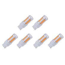 7440, T20 LED Bulbs Amber Yellow 900 Lumens Super Bright Turn Signals Light 12V 3.6W (Pack of 6)