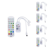 5X Tuya WiFi RGB Controller for LED Strip Light 3528 2835 5050 RGB Controler with 24Keys Remote Control