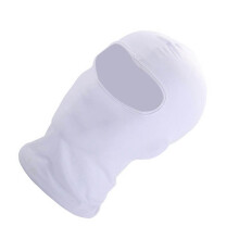 2X Outdoor Full Face Mask Spandex Balaclava Thin Motorcycle Cycling Ski CS Mask White