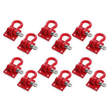 12x Gancio Traino per Arrampicata Nel Metallo Ganci per Gancio di Traino Fibbia, Grilli per Verricello Accessorio per Camion Cingolato RC Scala 1/10