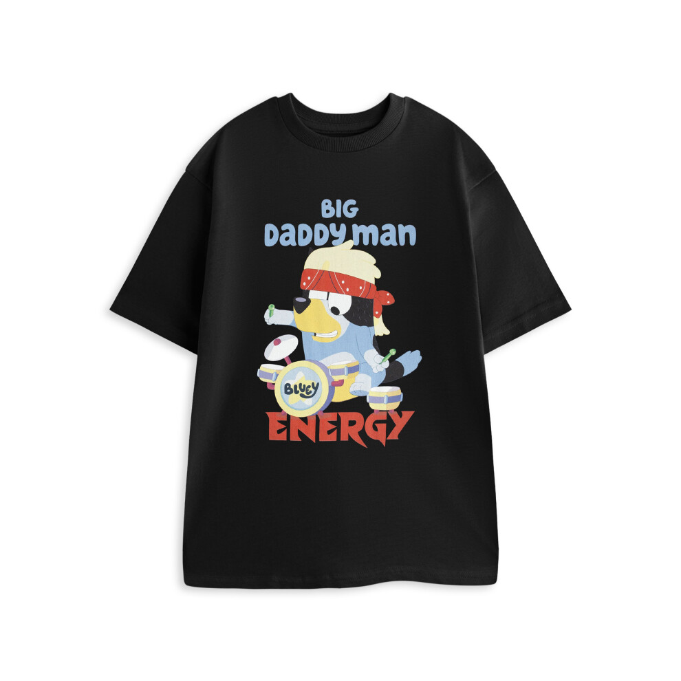 New Bluey Men's Short Sleeved T-Shirt ( ) Black