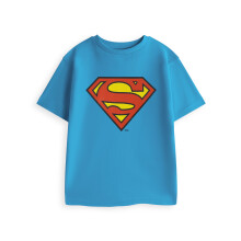 (5-6 Years) DC Comics Superman Short Sleeved T-Shirt (Boys Blue)