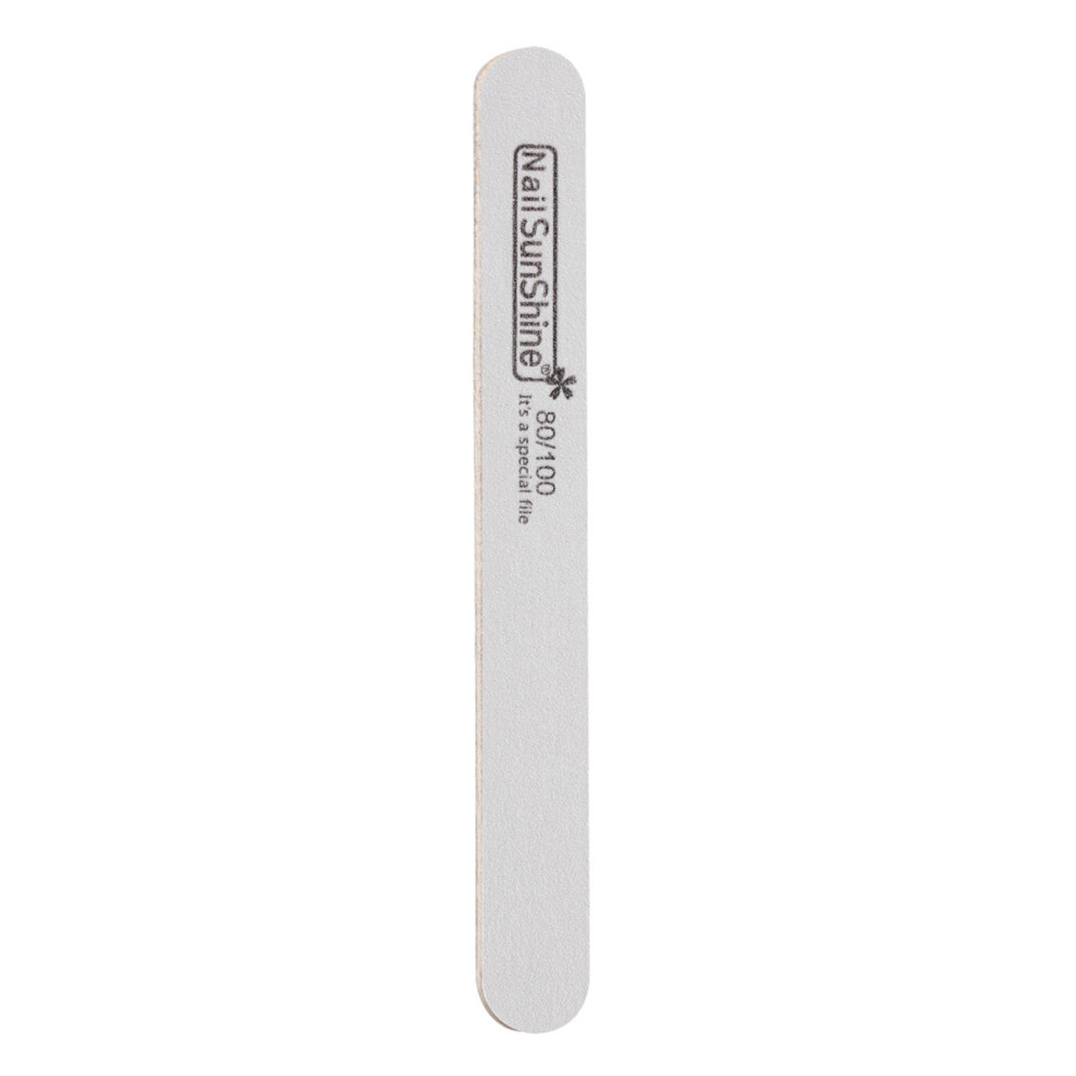 Roc-Electron (80-100) Double-Sided Wooden Nail File For Manicure