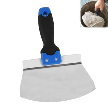(7 Inch) Stainless Steel Bucket Scoop Easy to Use Professional Rust-proof Scooping Tool for Paint Mortar Spackling