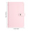 (Pink) PU Leather A6 Cash Book for Bills & Notes 3