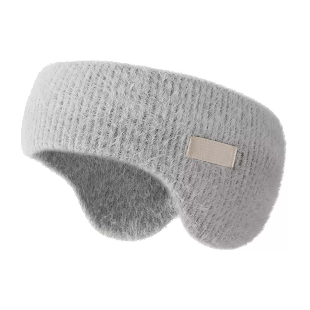 Dachuang Beauty (Gray, Mink Hair) Winter Plush Ear Warmers For Hiking & Skiing