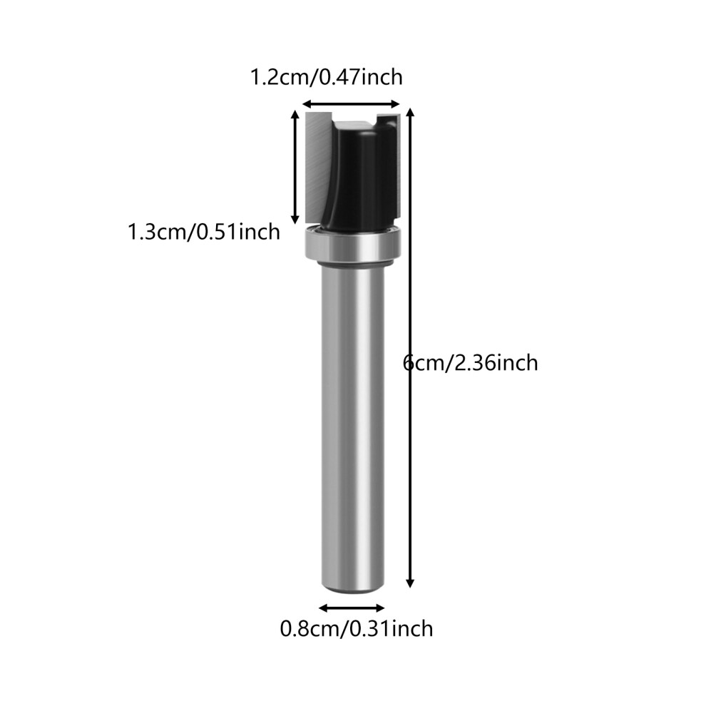 8Mm Wood Router Bit With Bearing For Woodworking 6265976190672