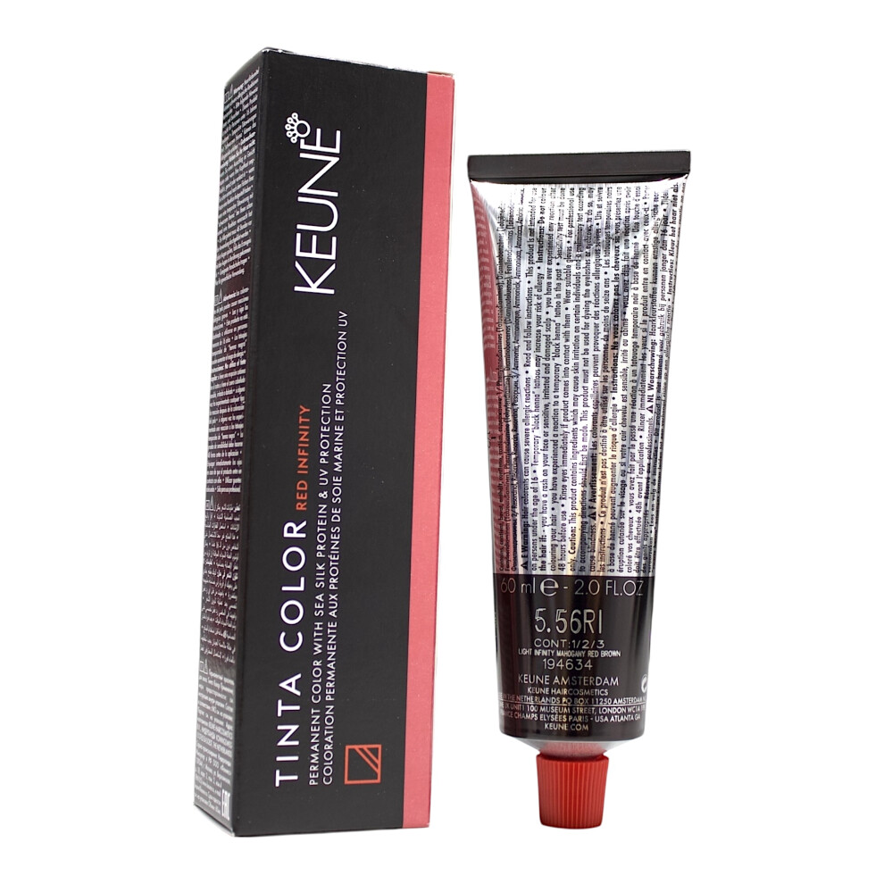 Keune Brown Tinta Color 5.56Ri Permanent Color Light Infinity Mahogany 2 Oz