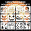 12PCS Halloween Scrapbook Stencils - Reusable PET Templates 6