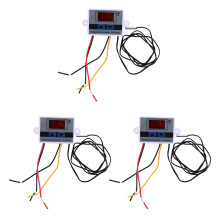 3X 10A AC110-220V Digital LED Temperature Controller XH-W3001 for Incubator Cooling Heating Thermostat NTC Sensor