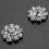 Crystal Rhinestone Button Flat Back Decoration DIY 15mm 20 Pcs Clear 5