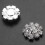 Crystal Rhinestone Button Flat Back Decoration DIY 15mm 20 Pcs Clear 6