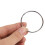 100X Quality 50mm Keyring Split Ring Set Heavy Duty Large Nickel Key Loop Sprung Hoop 6