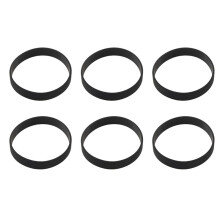 6X Bande de La Poignet Bracelet En Silicone En Caoutchouc A La Mode Elastique - Noir