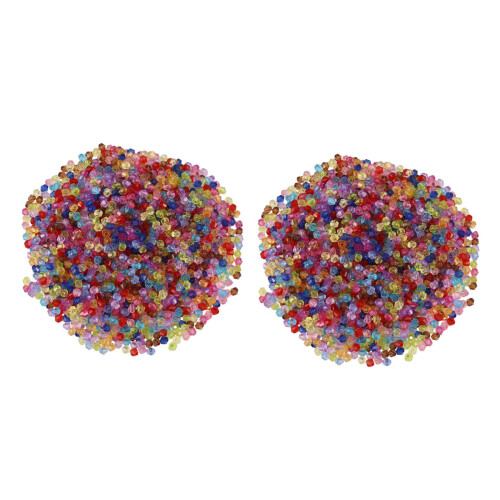 4000 Mixed Bicone Acrylic Tiny Spacers Beads 4X4mm 1