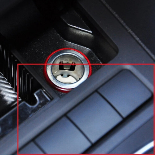 2X Car False Dummy  Button Dustproof Cover Decorative Buttons for  5  MK5 6 Caddy   Middle 2