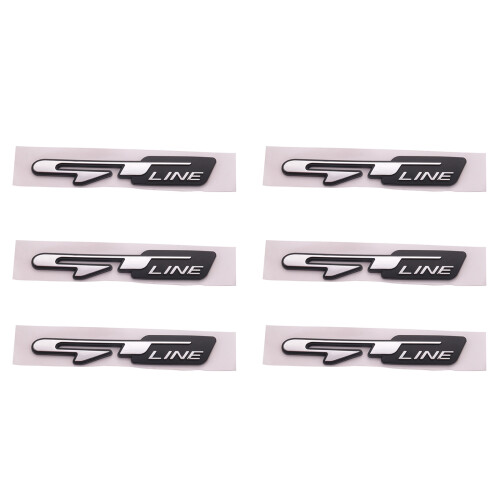 6X Cool 3D Car Style Sticker   Letters Sticker for  Rear Trunk  Car Doors Stickers