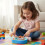 (Blue) Hand Crank Fish Toy for Kids - ABS Plastic 4