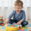 (Yellow) Hand Crank Fish Toy for Kids - ABS Plastic 5