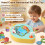 (Yellow) Hand Crank Fish Toy for Kids - ABS Plastic 6