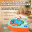 (Orange) Hand Crank Fish Toy for Kids - ABS Plastic 4