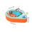 (Orange) Hand Crank Fish Toy for Kids - ABS Plastic 6