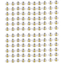 120PCS Bee Embroidered Patches,Cute Bumble Iron Embroidered Applique Decoration Sewing Patches