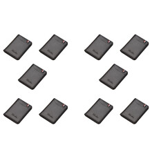 10X Ultra-Thin Men's Card Holder Wallet Briefcase Portable Anti-Demagnetization Document Card Holder Balck