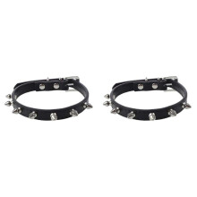 2X Dog Collar Dog Collar Belt Collars Black Adjustable S