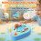 (Blue) Hand Crank Fish Toy for Kids - ABS Plastic 1