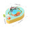 (Yellow) Hand Crank Fish Toy for Kids - ABS Plastic 1