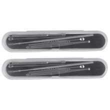 10 Pcs Unisex Stainless Steel Spiral Ear Pick Spoon Ear Wax Removal Cleaner Ear Care Beauty Tools Multifunction with Box