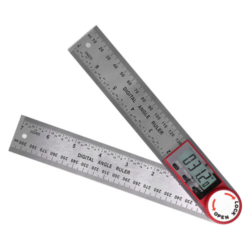 Digital Angle Finder Protractor With Lock Function Stainless Steel High Accuracy Measuring Tool For Construction Engineering And Woodworking 2
