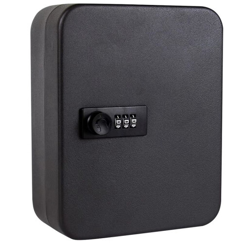 Combination Key Cabinet 36 Key Hooks Key Box Wall Mounted Code Lock Locking Key Organizer Key Cabinet Security Lock Box