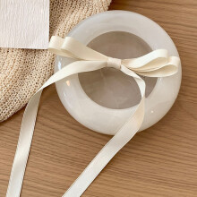 (Beige) Elegant Bow Hair Clips for Women - Thin/Thick Hair