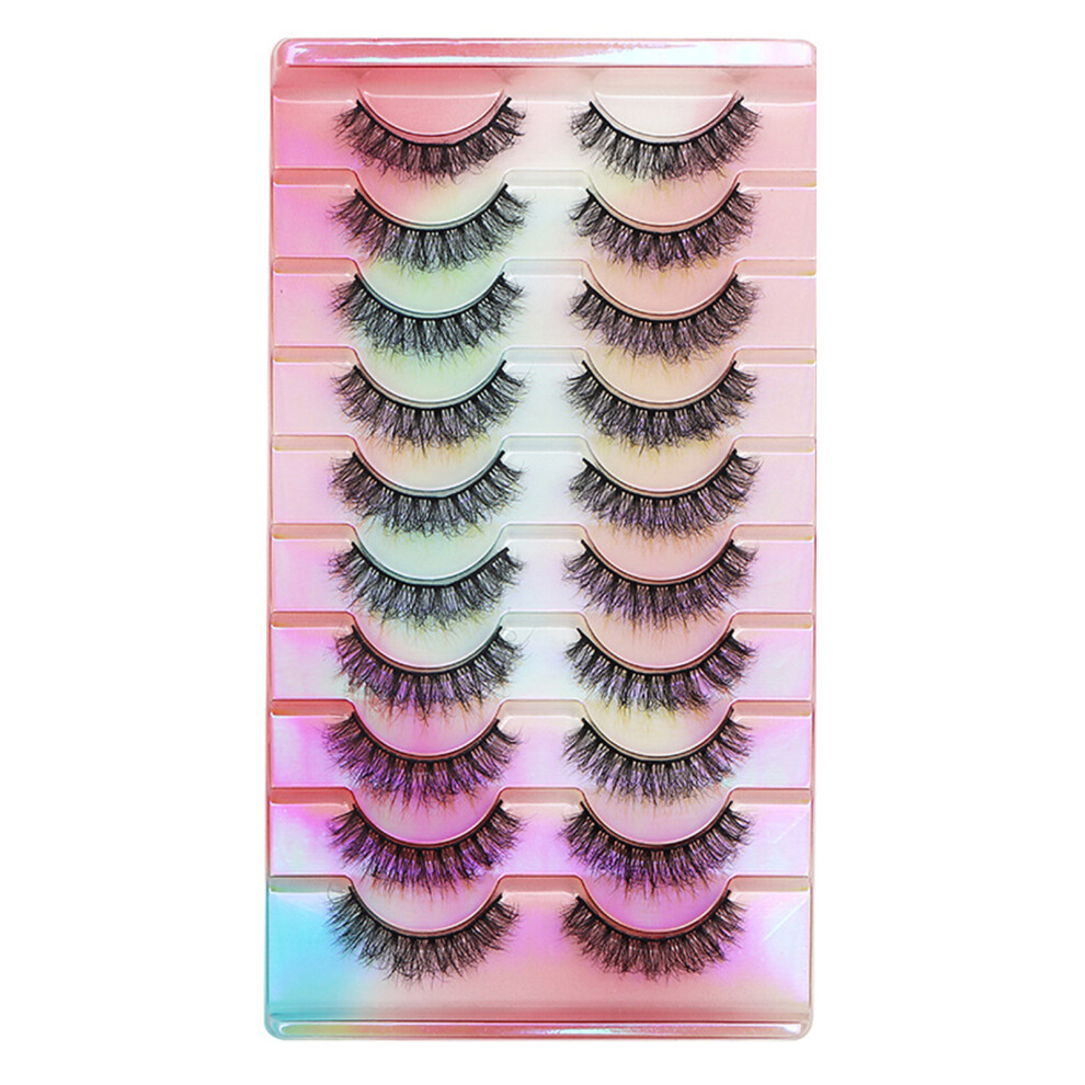 Dachuang Beauty (207) 10 Pairs Wispy Fluffy Reusable Eyelashes
