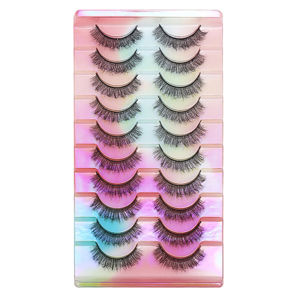 Dachuang Beauty (204) 10 Pairs Wispy Fluffy Reusable Eyelashes