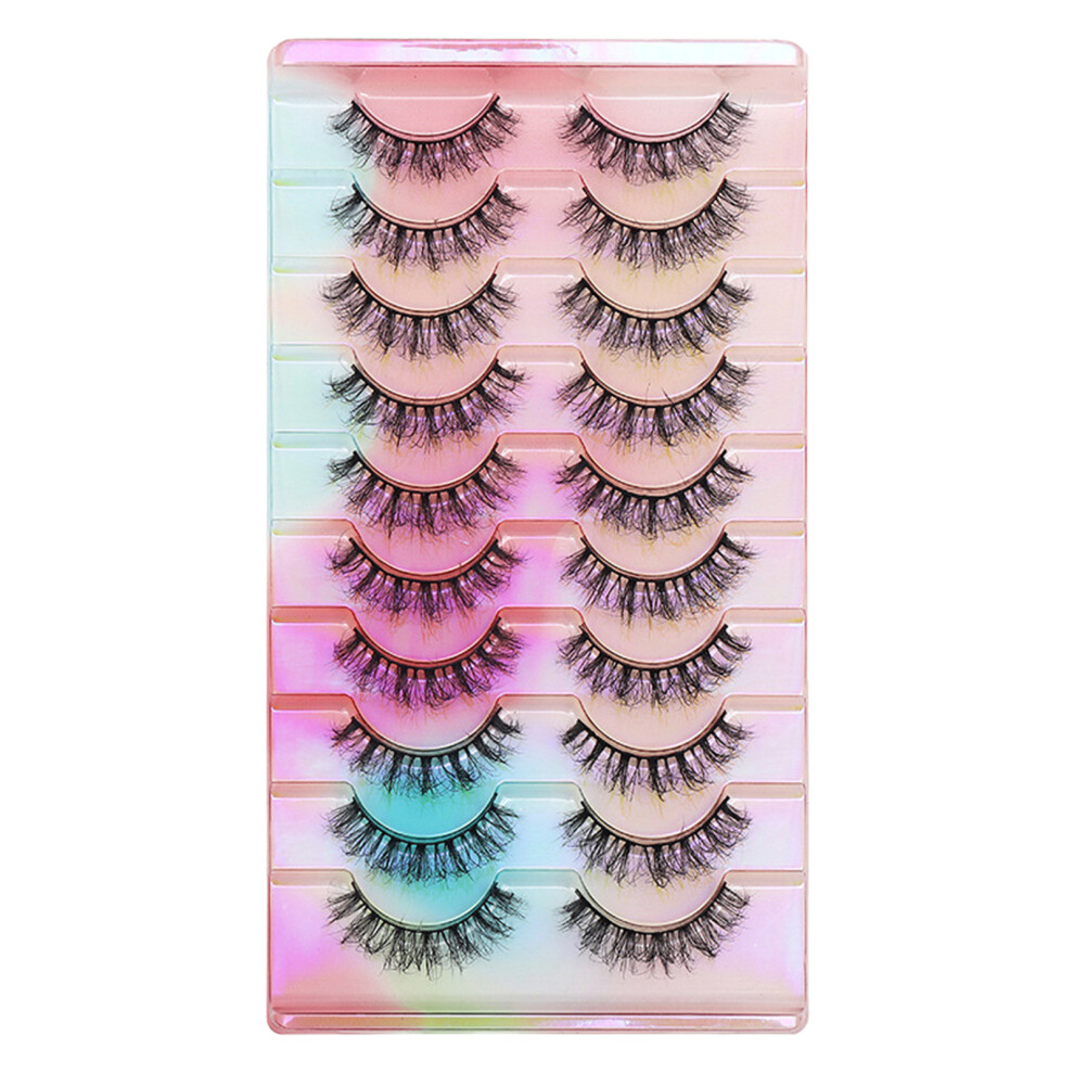 Dachuang Beauty (202) 10 Pairs Wispy Fluffy Reusable Eyelashes