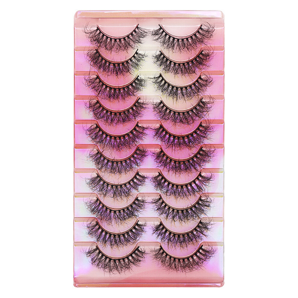 Dachuang Beauty (213) 10 Pairs Wispy Fluffy Reusable Eyelashes