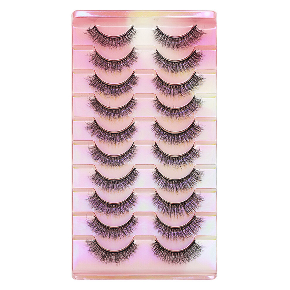 Dachuang Beauty (211) 10 Pairs Wispy Fluffy Reusable Eyelashes
