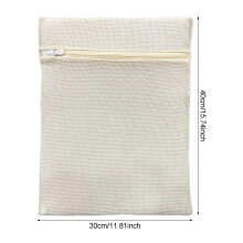 (Yellow, 30times40) Thickened Cotton Mesh Laundry Bag for Delicates