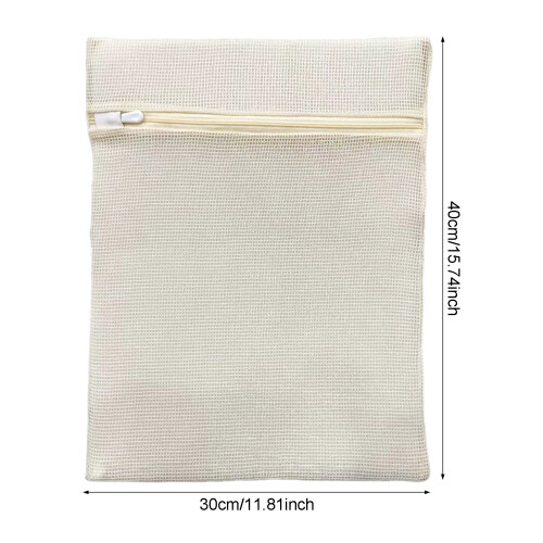 (Yellow, 30times40) Thickened Cotton Mesh Laundry Bag for Delicates