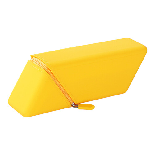 (Yellow) Estojo de Silicone Grande para Lápis e Canetas 1