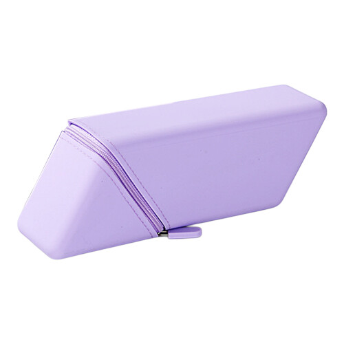 (Purple) Silicone Pencil Holder - Large Capacity Organizer 1