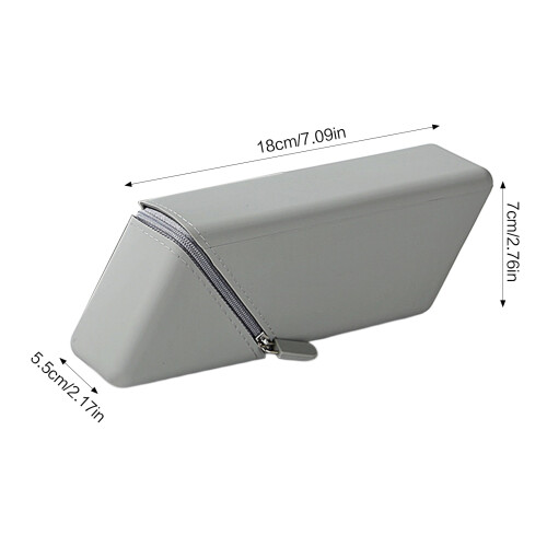 (Gray) Silicone Pencil Holder - Large Capacity Organizer 1