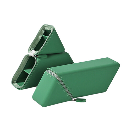(Green) Silicone Pencil Holder - Large Capacity Organizer 1