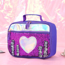 (Purple) Kids Leakproof Lunch Bag for Outdoor & Picnic