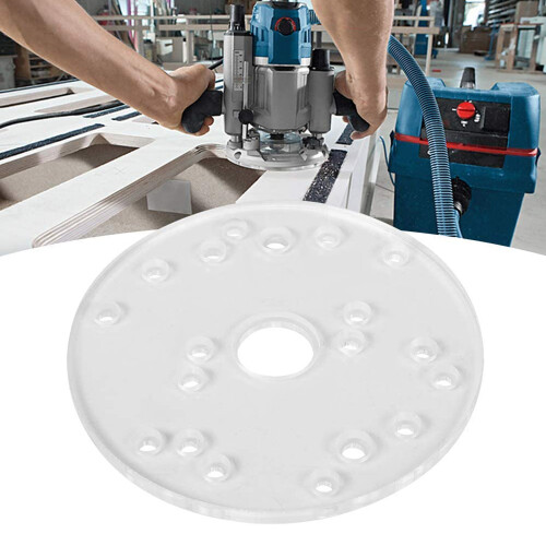 Router Base Extension Plate Durable Acrylic Design Excellent Visibility And Reduce Wrong Movements Fast And Practical Mounting With Brass Centering 2